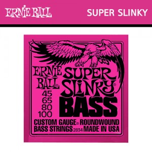 어니볼(ErnieBall) Nickel Wound Electric Super Slinky Bass (045-100) / 2834 / 베이스기타줄 / 베이스기타스트링