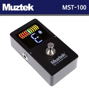 뮤즈텍(Muztek) MST-100 / MST100 / 컬러 디스플레이 / 듀얼 바이패스 기능 / 스테이지 튜너 / 페달 튜너