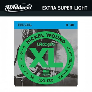 다다리오(Daddario) Nickel Wound Extra Super Light (008-038) / EXL130 / 일렉기타줄 / 일렉기타스트링