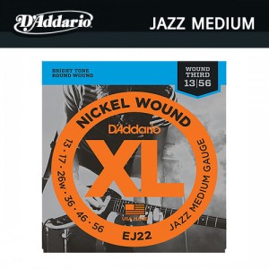 다다리오(Daddario) Nickel Wound Jazz Medium (013-056) / EJ22 / 일렉기타줄 / 일렉기타스트링