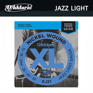 다다리오(Daddario) Nickel Wound Jazz Light (012-052) / EJ21 / 일렉기타줄 / 일렉기타스트링