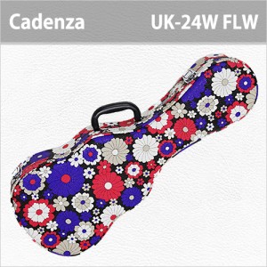 [당일배송] 카덴자 UK-24W 멀티 플라워 엠보 / Cadenza UK-24W Multi Flower Embo / 카덴자 콘서트 우쿨렐레/우크렐레 하드케이스