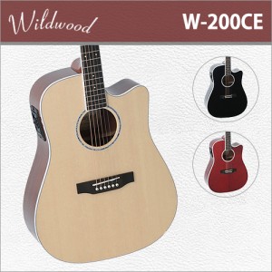 [당일배송] Wildwood W200CE / 와일드우드 W-200CE / 국내생산 / 다양한 컬러 / 탑솔리드 EQ 통기타