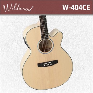 [당일배송] Wildwood W404CE / 와일드우드 W-404CE / 국내생산 / 플레임 메이플 측후판 / 탑솔리드 EQ 통기타