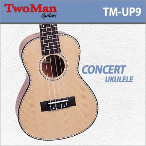 [당일배송] 투맨 TM-UP9 / TwoMan TMUP9 / 탑솔리드 콘서트 우쿨렐레/우크렐레