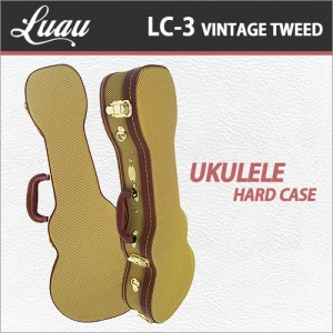 [당일배송] 루아우 LC-3 빈티지 트위드 하드케이스 / Luau LC3 Vintage Tweed Hard Case / 우쿨렐레/우크렐레 하드케이스/가방