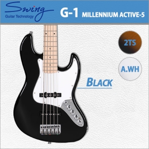 [당일배송] 스윙 G-1 밀레니엄 액티브5 / Swing G1 Millennium Active5 / 스윙 5현 베이스기타 / 다양한 컬러 / 국내생산