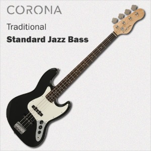 코로나 베이스 기타 Traditional Standard Jazz Black Laurel