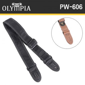 올림피아(Olympia) PW-606 / PW606 / 가죽스트랩 / 기타스트랩 / 베이스스트랩